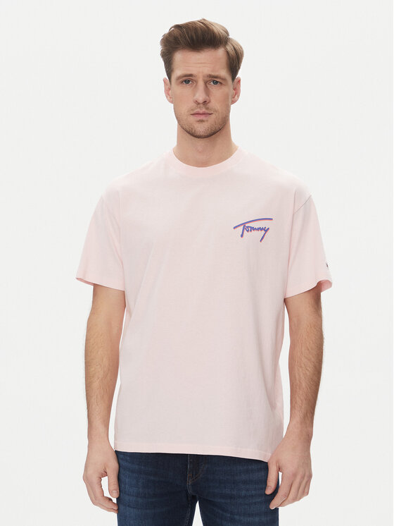 

Футболка свободного кроя Faded Graphic DM0DM20768 Tommy Jeans, розовый