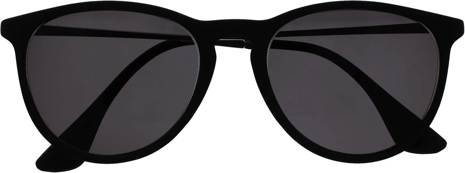 

Очки для чтения OPULIZE JET, тонированные, UV400, устойчивые к царапинам, круглые, с пружинными шарнирами, черные дужки с серебристым покрытием, +3 диоптрии