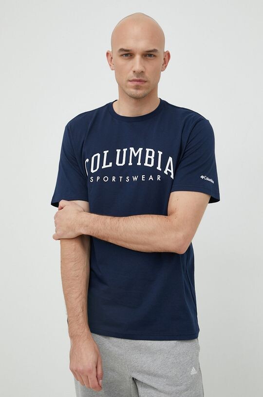 

Футболка из хлопка Columbia, темно-синий