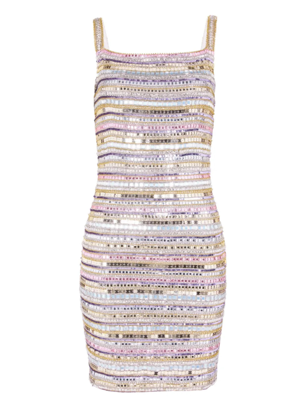 

Jenny Packham платье мини Nancy, серебряный