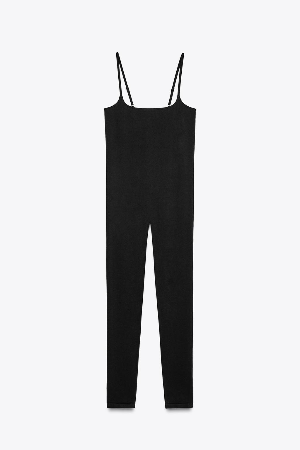 

Бесшовный комбинезон ZARA, черный