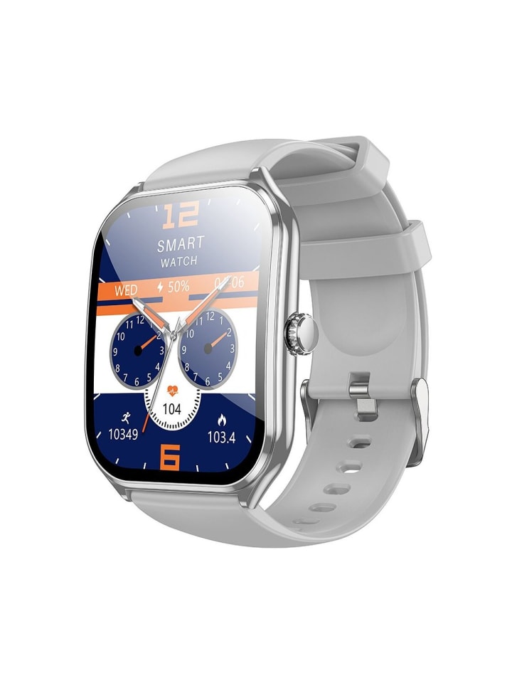 

HOCO Смарт-часы Y28 с MOLED-экраном и Bluetooth для звонков, серебристые