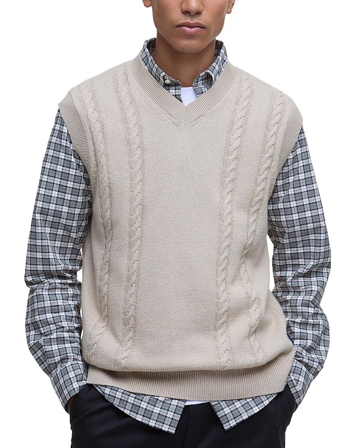 

Жилет Navar Regular Fit Knit Barbour, коричневый/бежевый