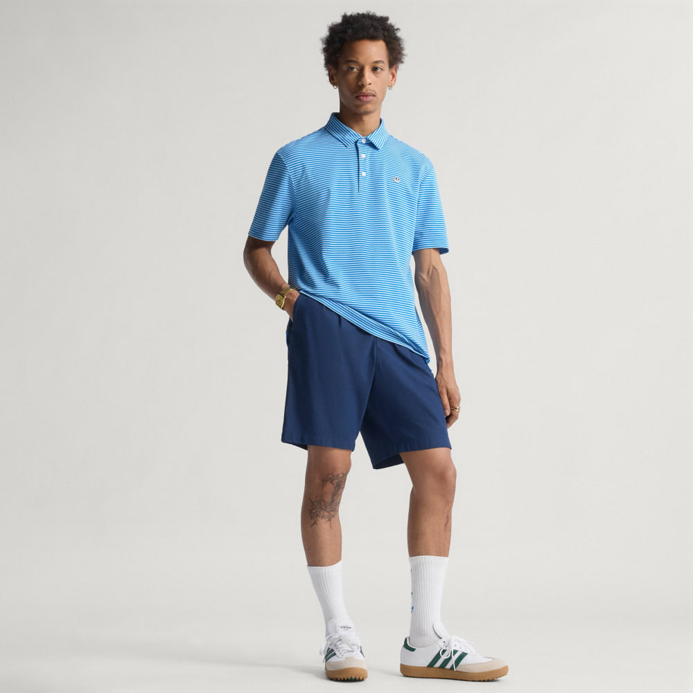 

Спортивная футболка Adidas Originals Stripe Pique Polo, цвет Clear Sky/Blue Bird