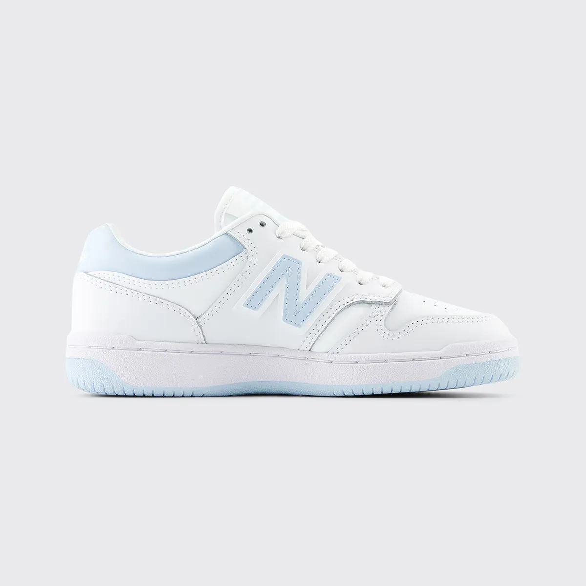 

480 New Balance детские повседневные кроссовки, белый/светло-голубой