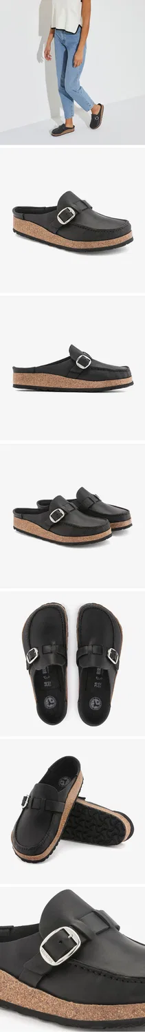 Мужские клоги Buckley из промасленной кожи чёрные от Birkenstock — фото 3