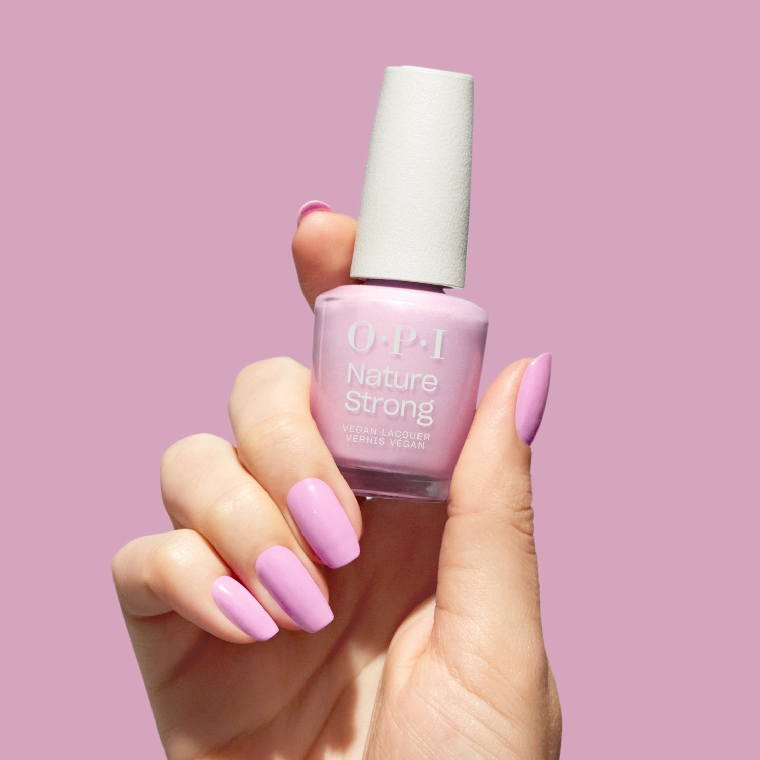 Лак для ногтей nature strong vegan Opi, nat005 - nat - natural mauvement, объем 15 мл — фото 4
