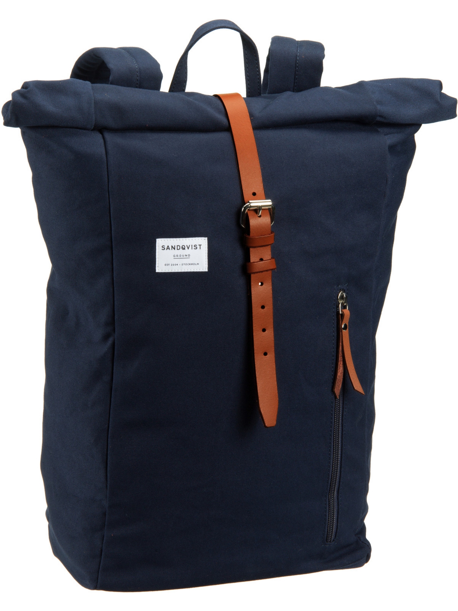 

Рюкзак SANDQVIST Laptop Dante Backpack, цвет Navy/Cognac Brown Leather