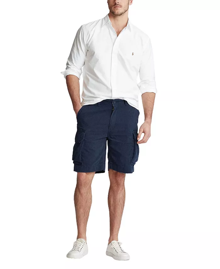 Мужская классическая оксфордская рубашка с длинным рукавом Big & Tall Polo Ralph Lauren, мультиколор — фото 3