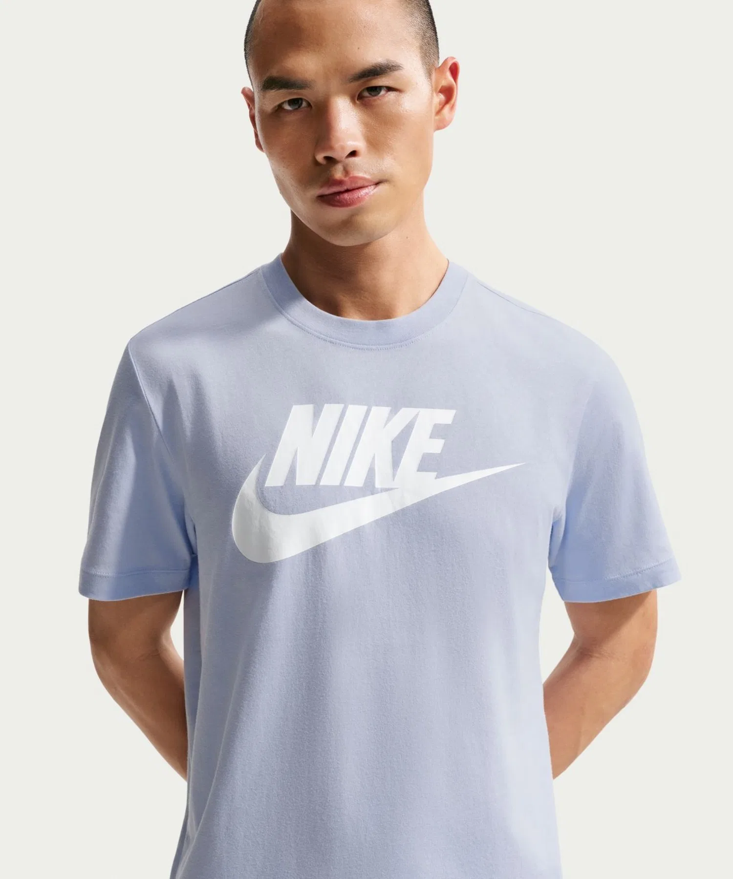 Мужская футболка NIKE NSW Futura Icon с логотипом синяя — фото 2