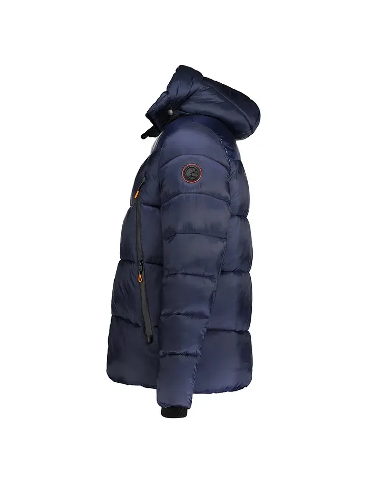 Стеганая куртка с капюшоном Geographical Norway, темно-синий — фото 4