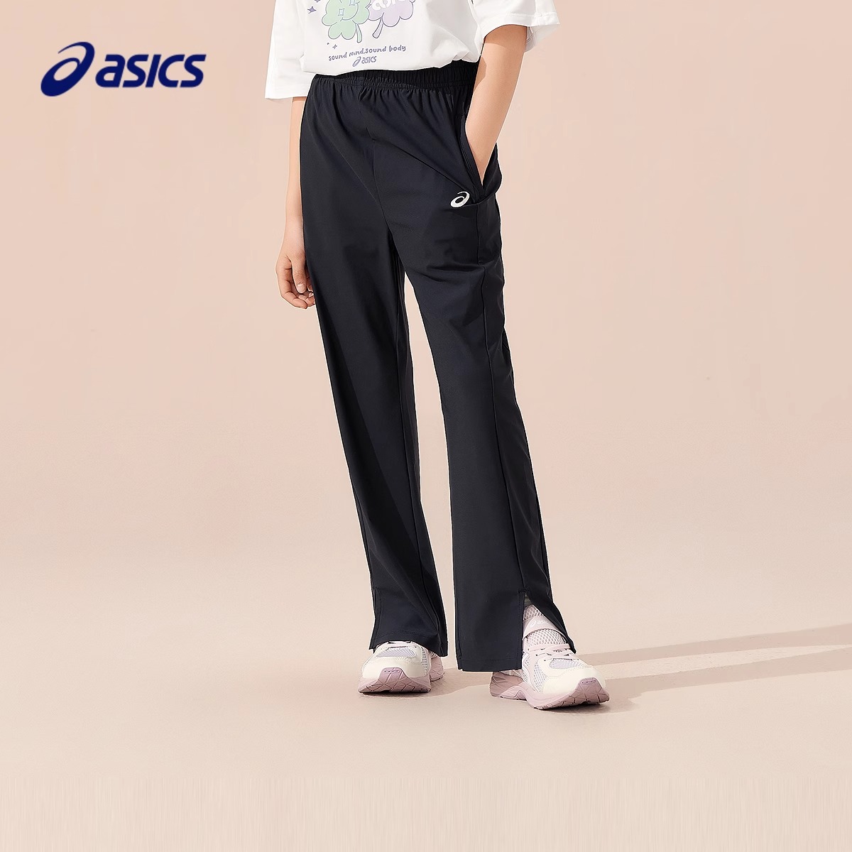ASICS Детские вязаные спортивные штаны Urban Light Trend Black для детей 3-7 лет — фото 3