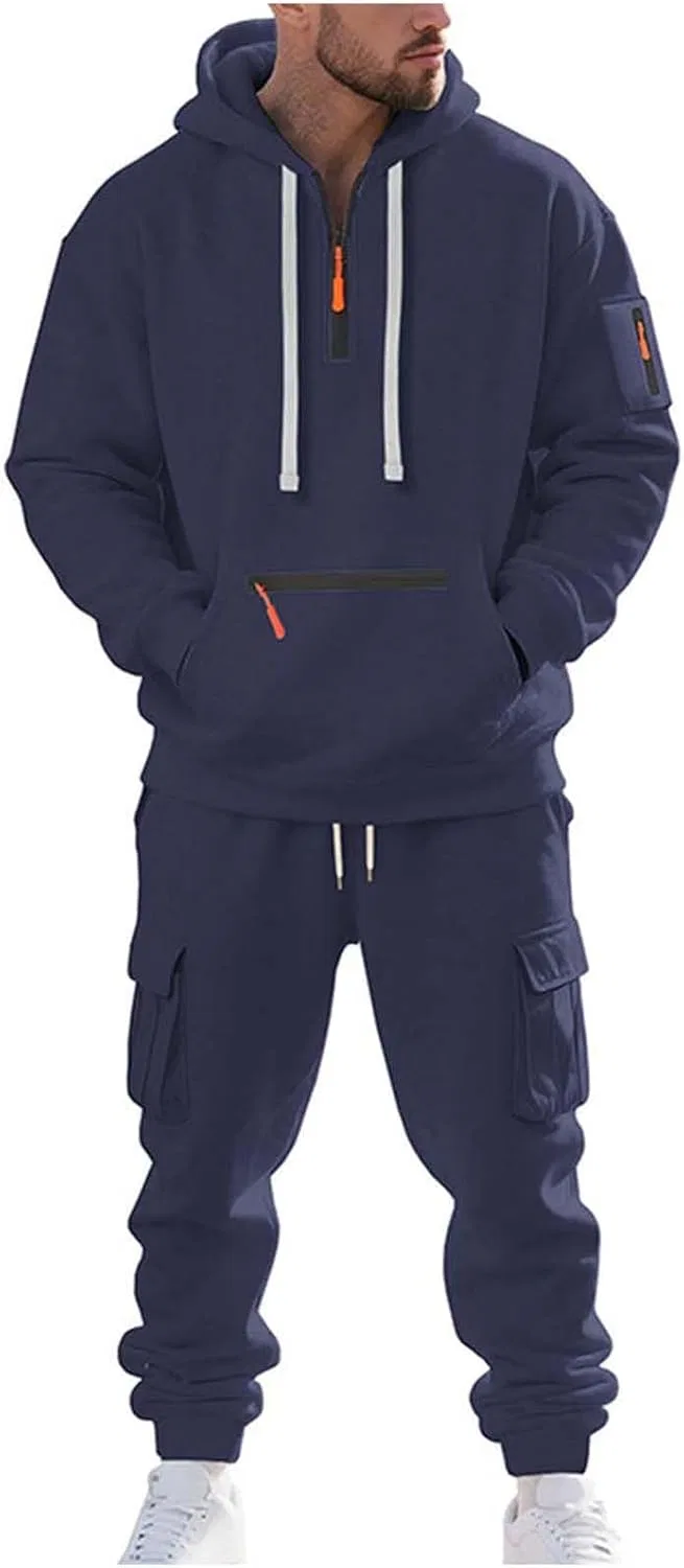 Спортивный костюм из рипстоп хлопка, Generic, A01_navy