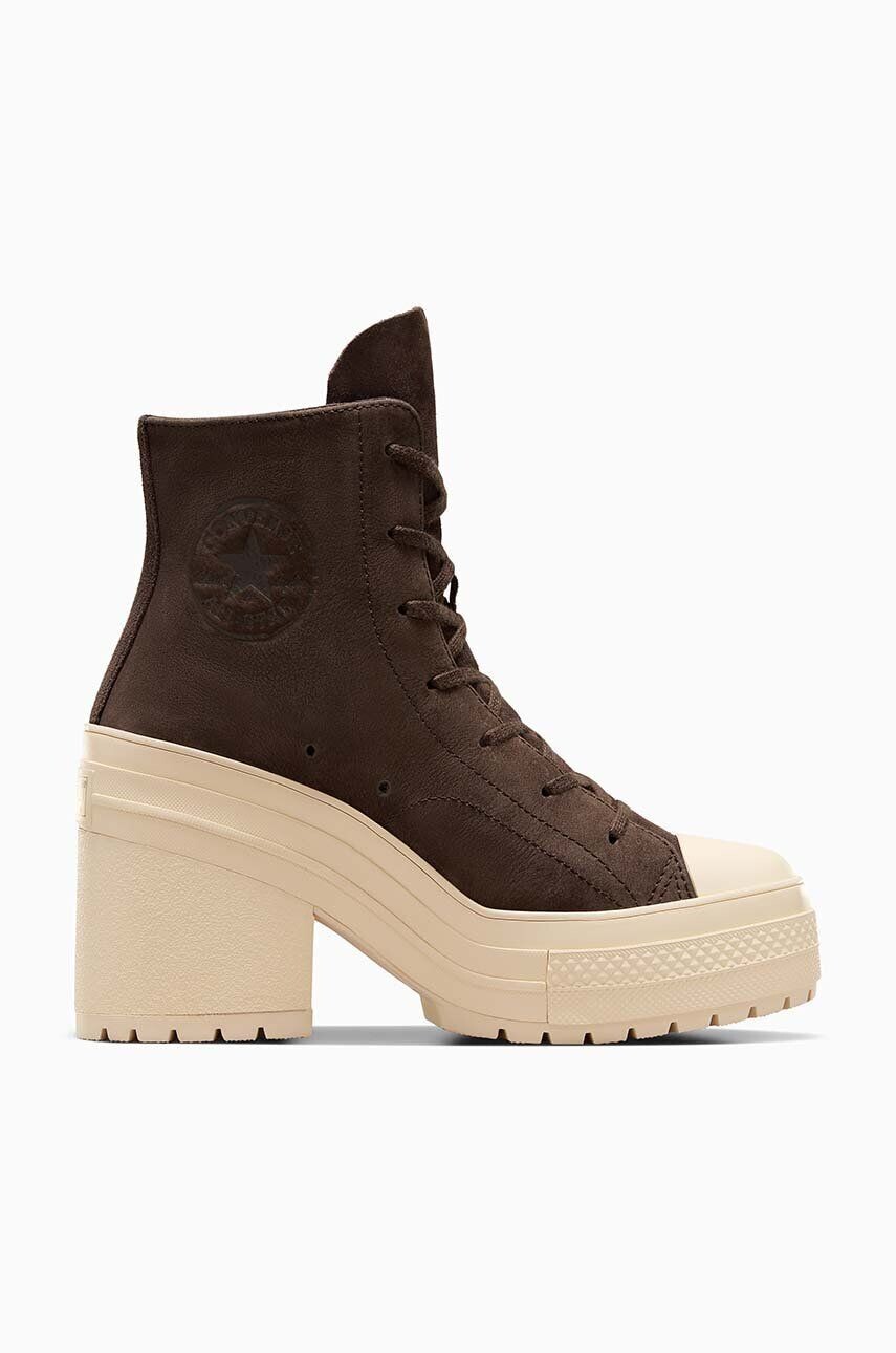 

Замшевые кроссовки Converse Chuck 70 De Luxe на каблуке и платформе, черный