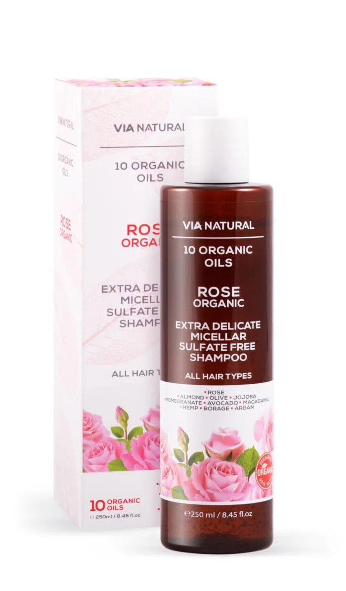 Мицеллярный шампунь с розовой водой и 10 органическими маслами от biofresh cosmetics Via Natural Organic Biofresh Cosmetics
