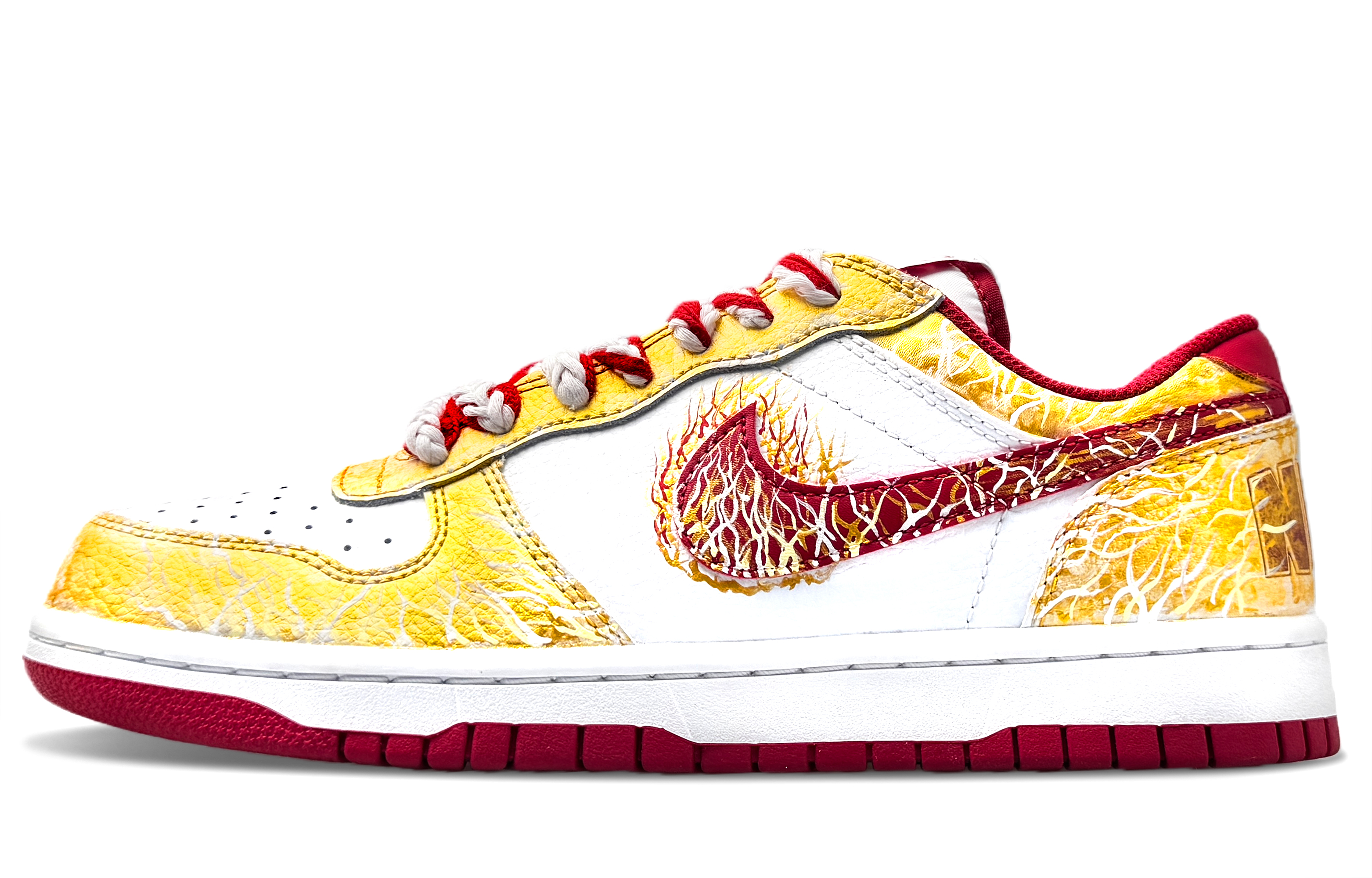 Nike Кроссовки для скейтбординга мужские Big Abrasion Resistant Breathable Low top Gold — фото 3