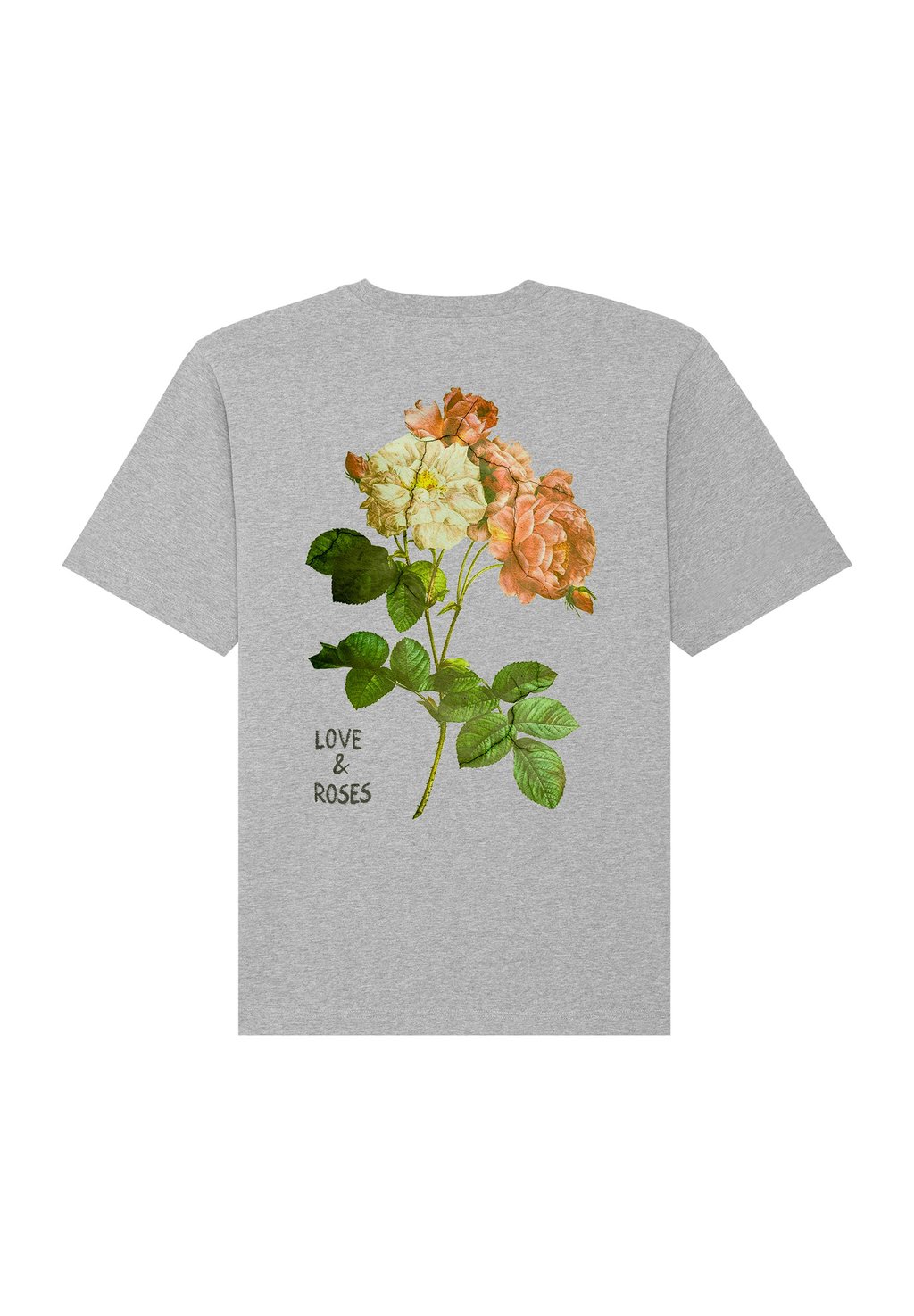 

Футболка с принтом ROSES BACK HEAVYWEIGHT Mira Paris, пятнистый серый