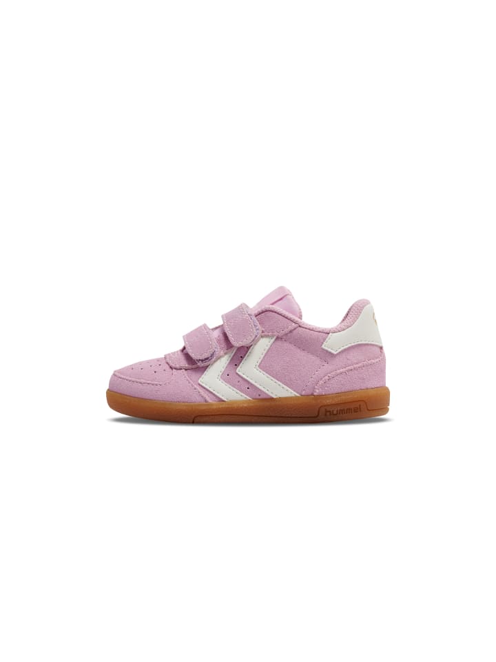 

Hummel Кроссовки Shoelaces Sneakers Victory Suede Lifestyle Kids в цвете ROSEATE SPOONBILL