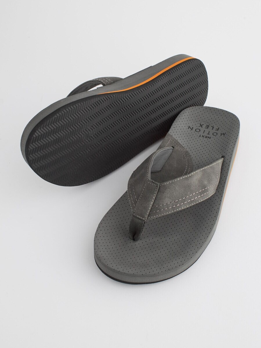 Сандалии с т-образным ремешком Next T-Bar Sandals, темно-серый — фото 2