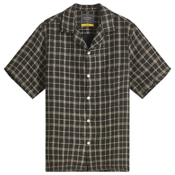 

Рубашка для отпуска в клетку Dorne Wavey Portuguese Flannel, черный