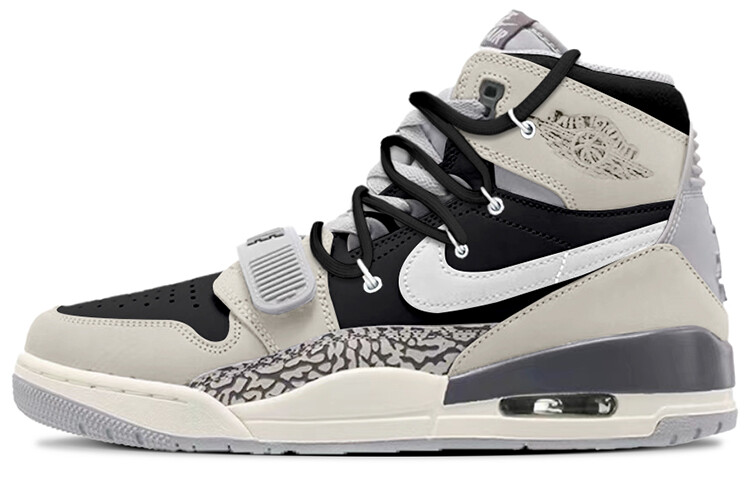 

Кроссовки Jordan Legacy 312 Vintage Basketball Shoes Men High-top Gray, черный