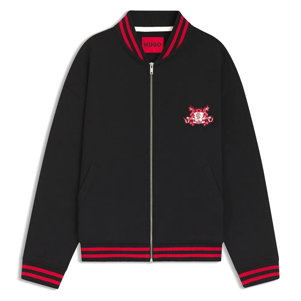

Толстовка HUGO Dugby 10272701 01 full zip, черный