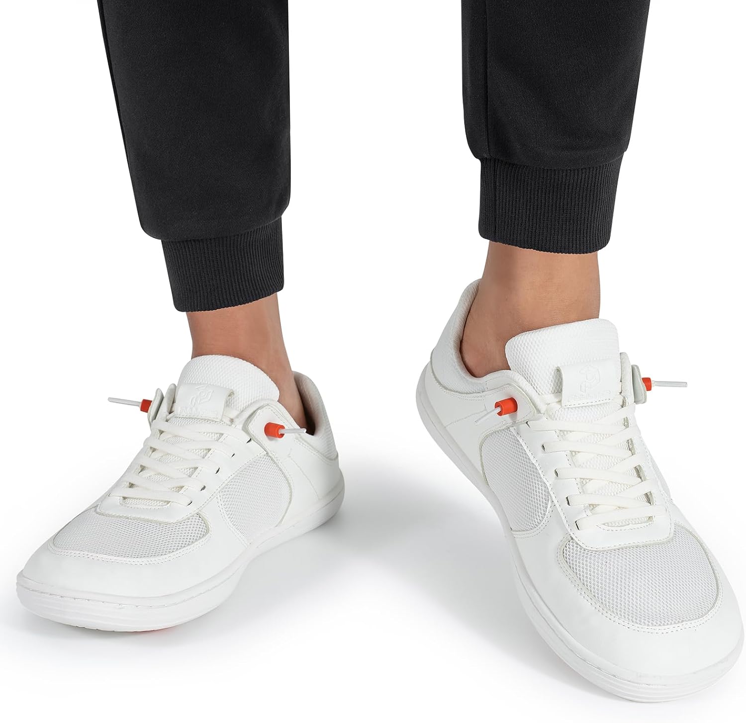 Мужские туфли Pulltop Barefoot с широкой носовой частью - минималистичные туфли-босоножки, кроссовки без каблука, слайпы для ходьбы, противоскользящие, белый — фото 4