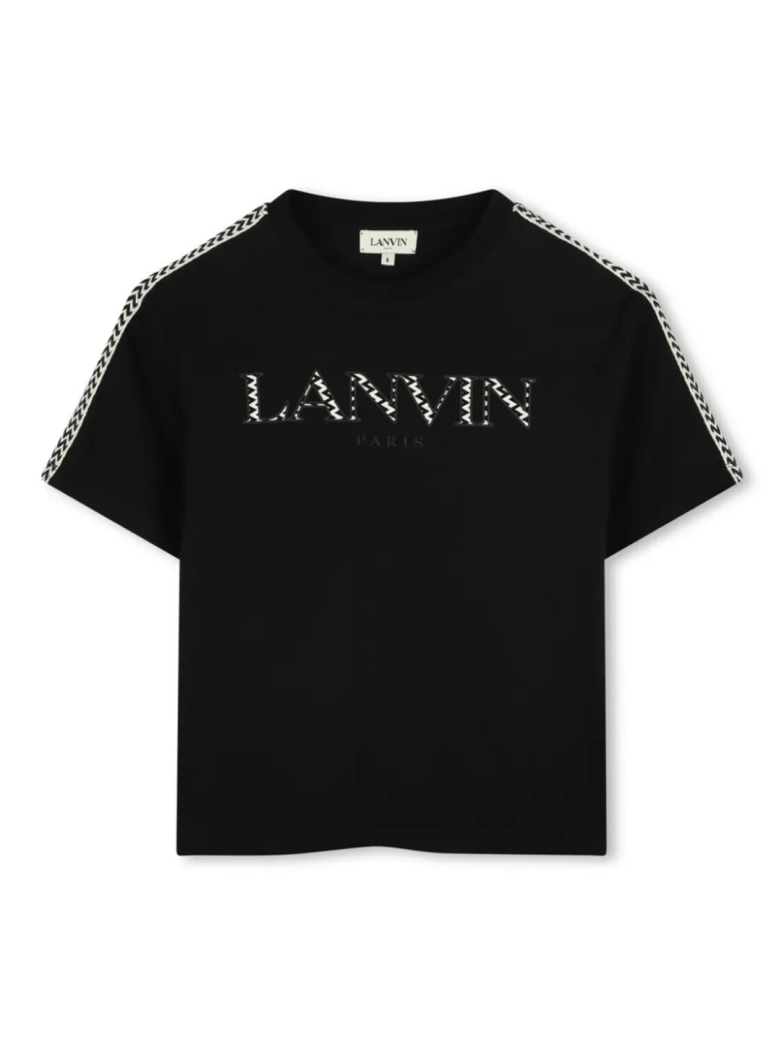 

Lanvin Enfant футболка с нашивкой-логотипом, черный