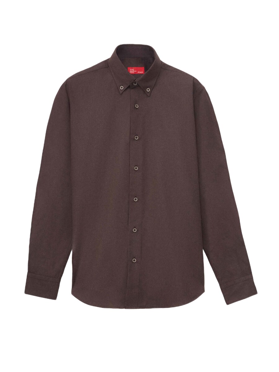 

Рубашка на пуговицах классического кроя D’S Damat, коричневый