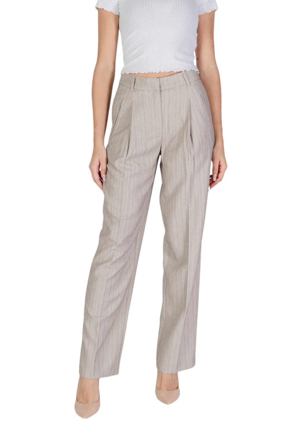 

Брюки женские Vero Moda в полоску, серый