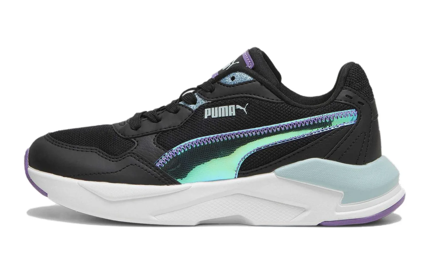 PUMA Кроссовки Ray Speed Lite Deep Dive Abrasion Resistant Cushioning низкие детские повседневные черные фиолетовые