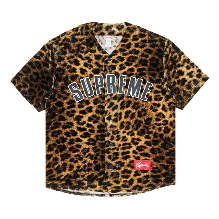 

Джерси Supreme Velvet Baseball Jersey, Leopard