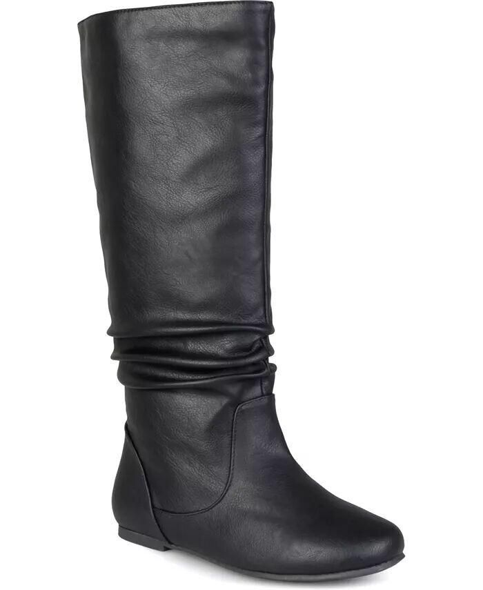 Женские сапоги Jayne Wide Calf Slouchy выше колена Journee Collection, черный