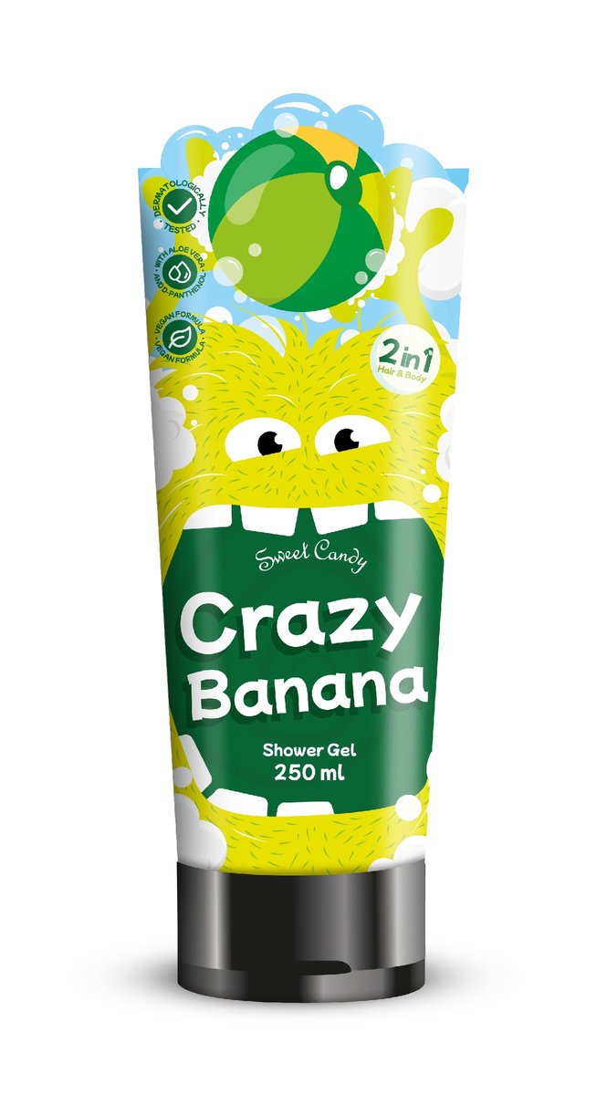 

SWEET CANDY Шампунь и гель для душа 2в1 - Crazy Banana 250 мл Dramers