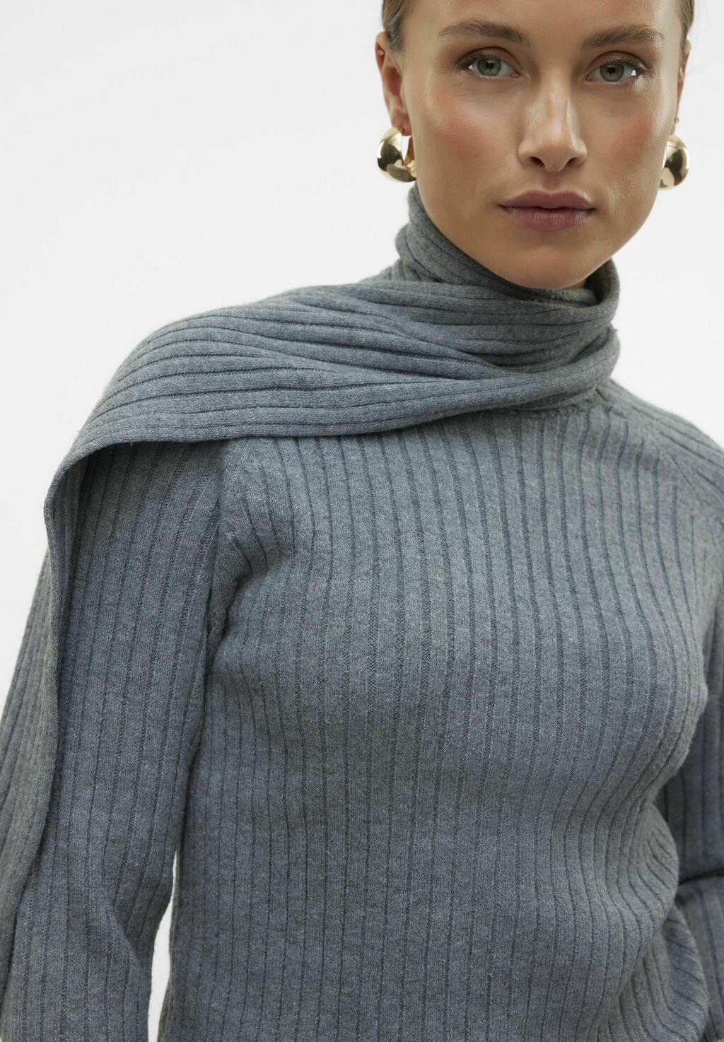 

Джемпер VMZOEY WRAP NECK Vero Moda, темно-серый