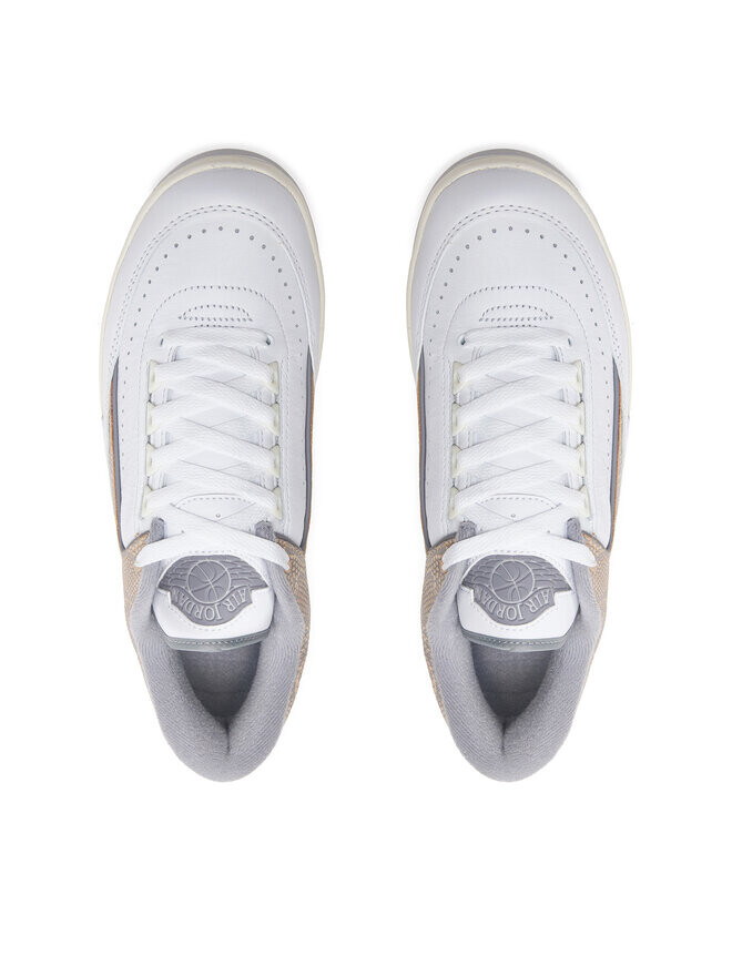 Кроссовки Air Jordan 2 Retro Low DV9956 100 Nike, бежевый/белый — фото 4