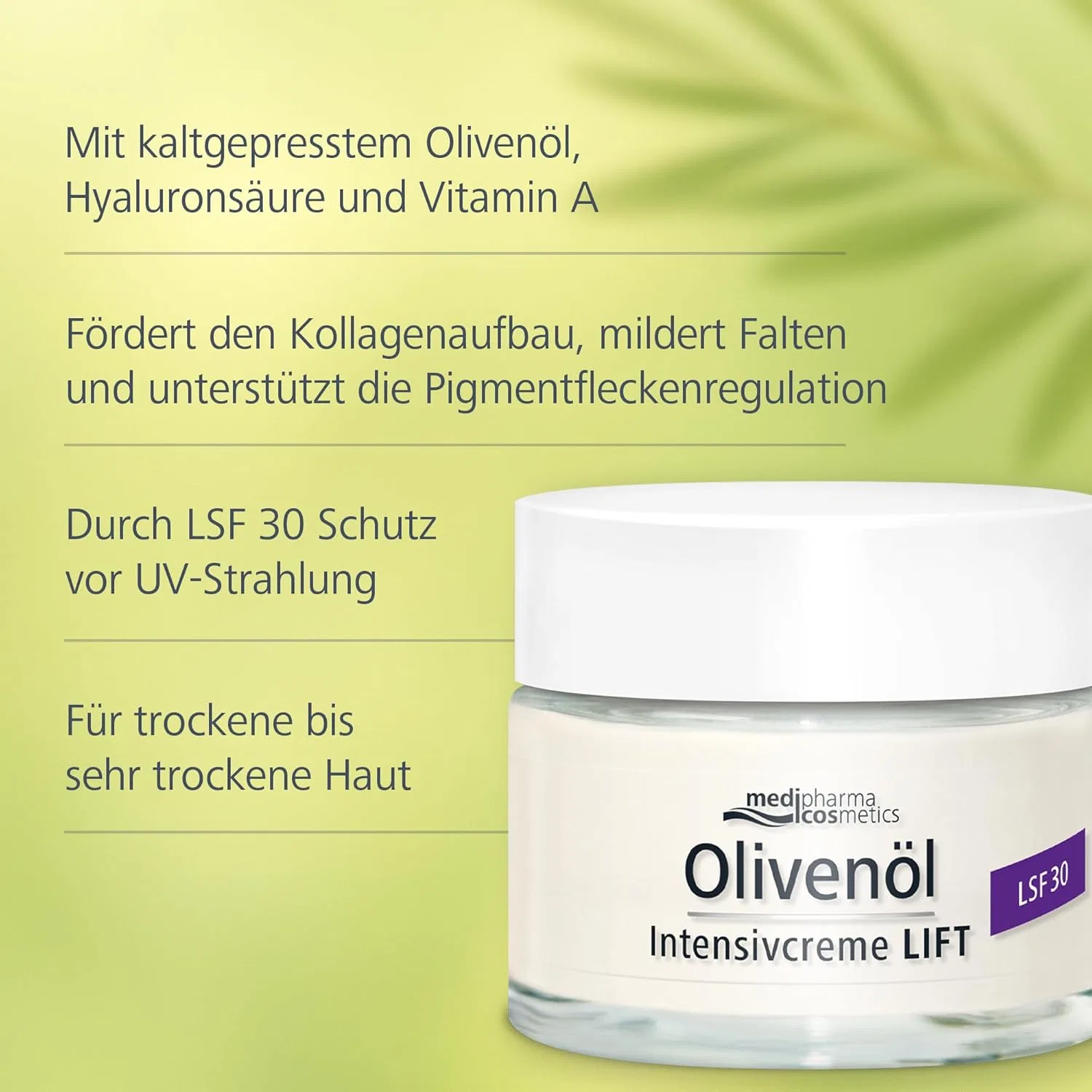 Крем для лица SPF30 MEDIPHARMA COSMETICS Интенсивный лифтинг- с оливковым маслом и от — фото 3