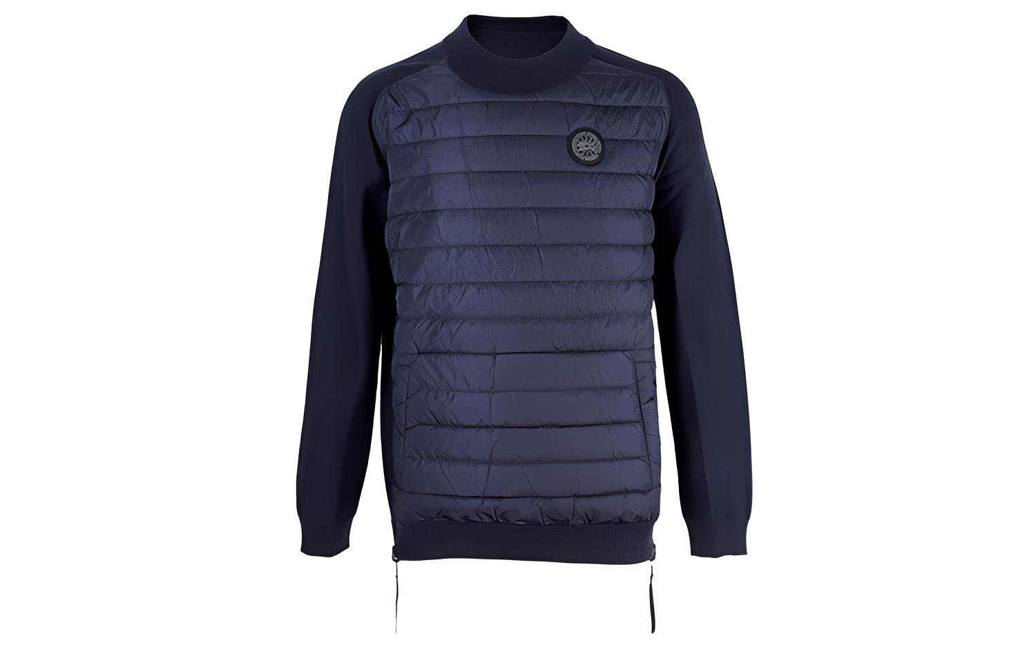 

Canada Goose Свитшот мужской синий с круглым вырезом и умеренным капюшоном Two Piece