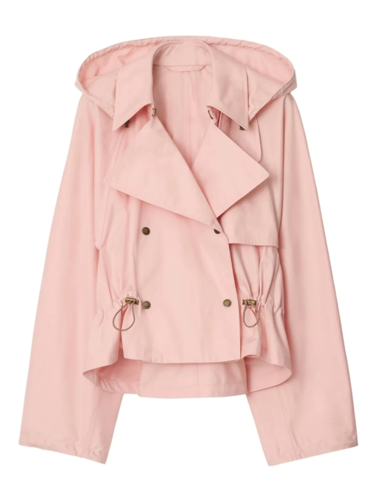 

Куртка-тренч Burberry из габардина, розовый