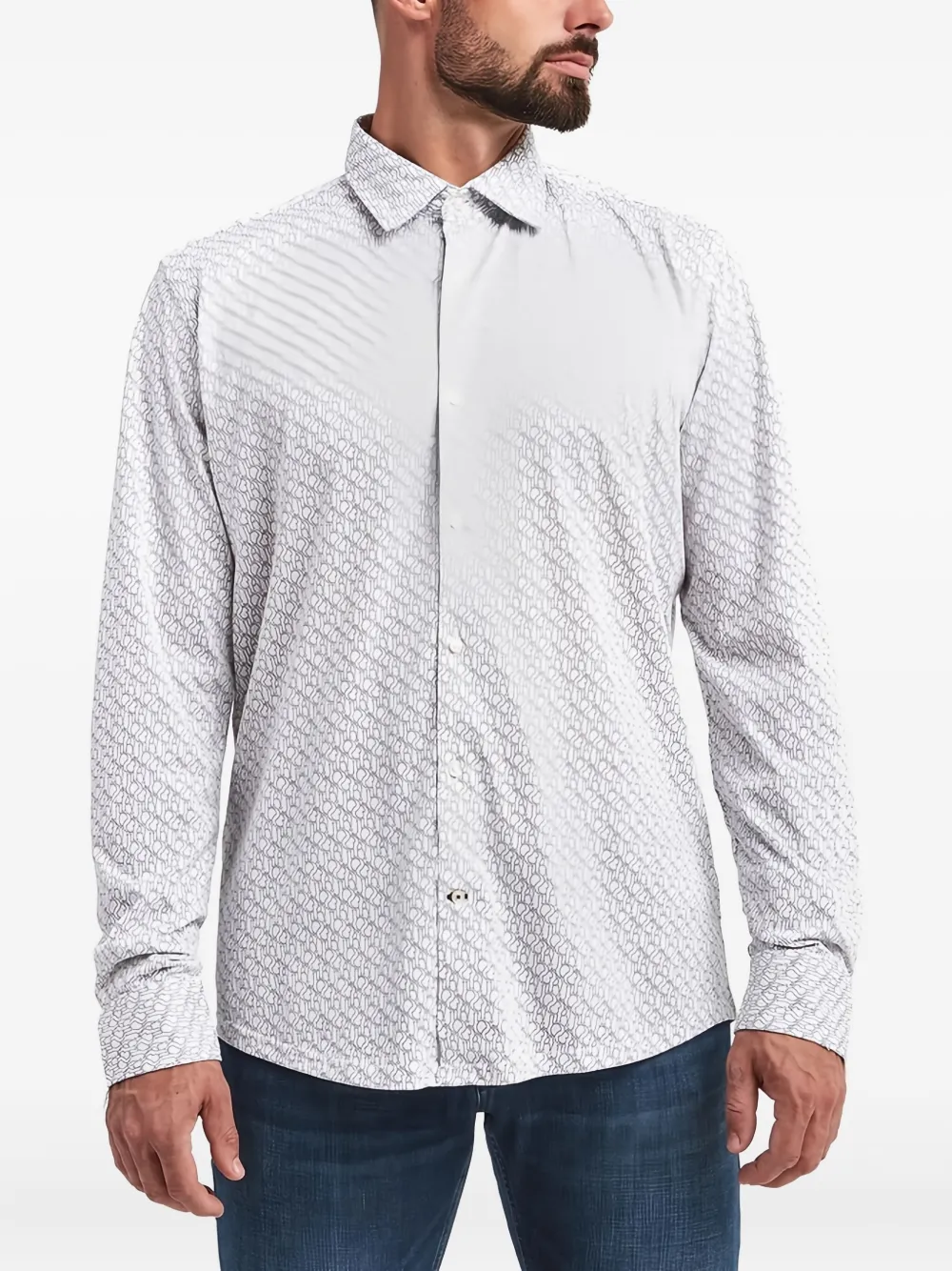 

Рубашка с длинными рукавами и логотипом Joop!, белый