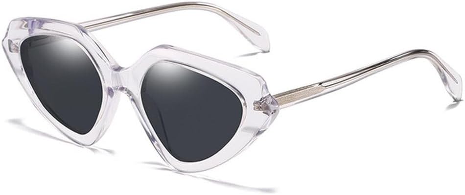 

Солнцезащитные очки Polygon Cat Eye для женщин, модные ретро-очки, разноцветные солнцезащитные очки, женские винтажные солнцезащитные очки UV400 для мужчин MTZJH, Clear