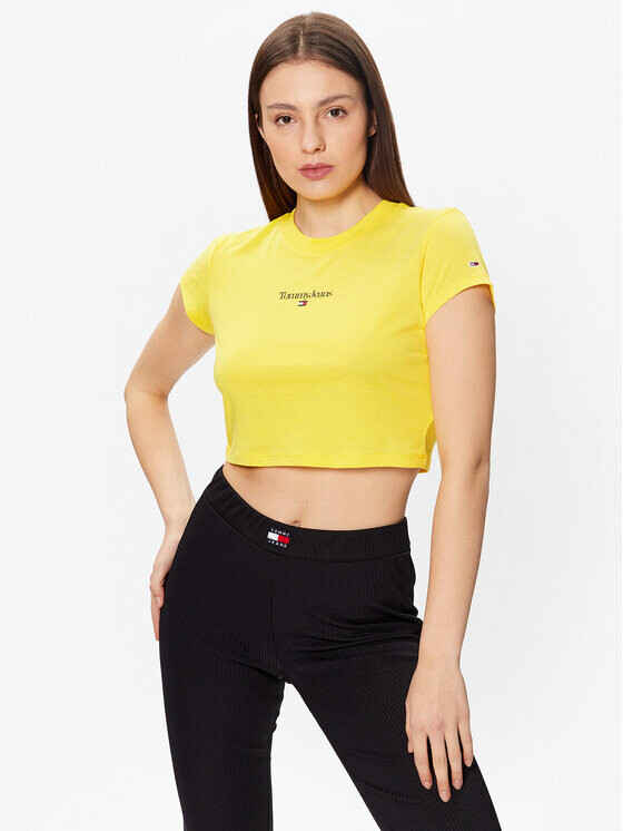 

Укороченная футболка Tommy Jeans, желтый