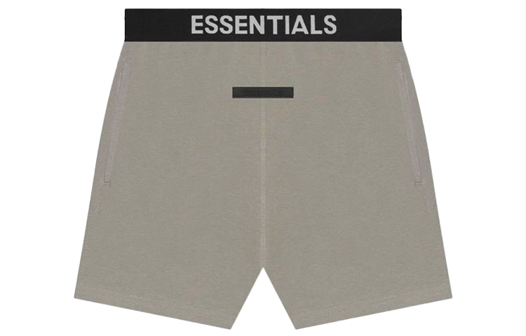 Спортивные шорты Fear of God Essentials SS21 Cotton-Blend Jersey Shorts Grey Flannel, серый — фото 2