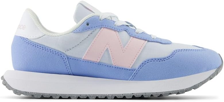 Кроссовки New Balance Kids 237 V1 на шнуровке, голубой — фото 3