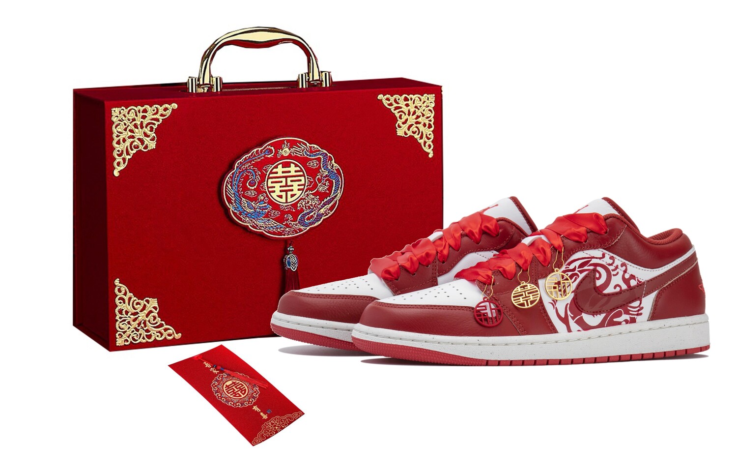 

Jordan Air Jordan 1 винтажные баскетбольные кроссовки мужские, Red envelope