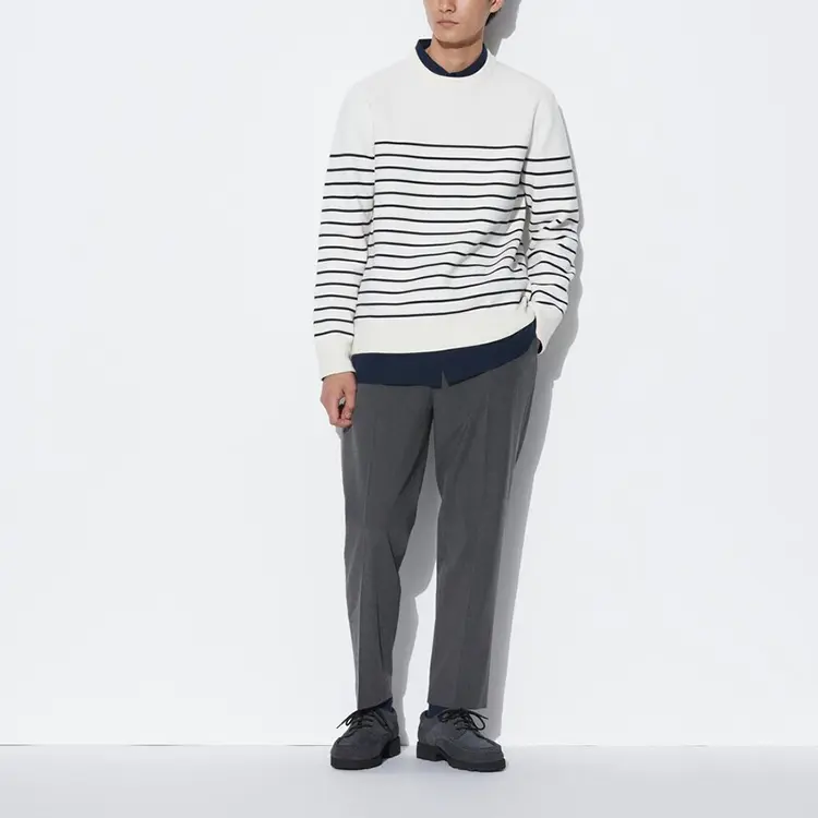 Костюм Брюки Мужские Свинцово-серые Uniqlo, серый — фото 3