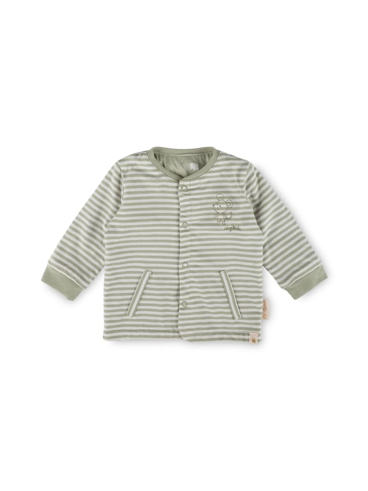 Sigikid Двусторонняя детская куртка Classic Baby зеленого цвета — фото 4