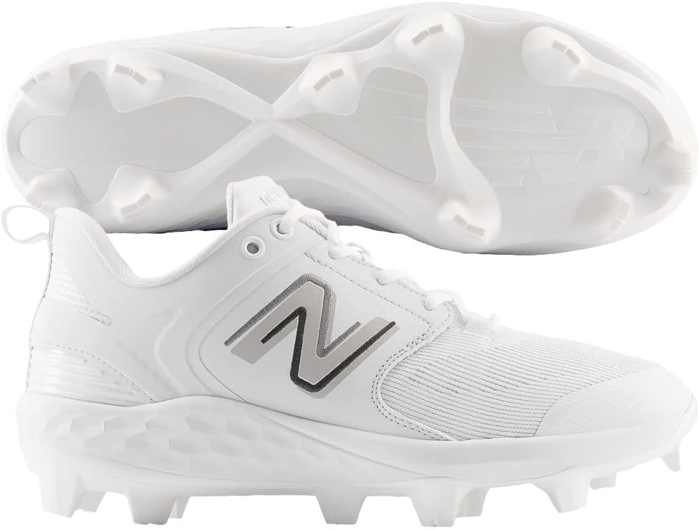 Мужские бейсбольные кроссовки New Balance Fresh Foam 3000 V7 Molded, White/White — фото 2