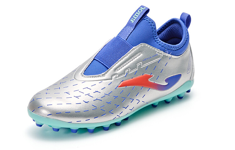 Детские футбольные бутсы Kids Low-top Metallic Silver Joma, серебряный — фото 3