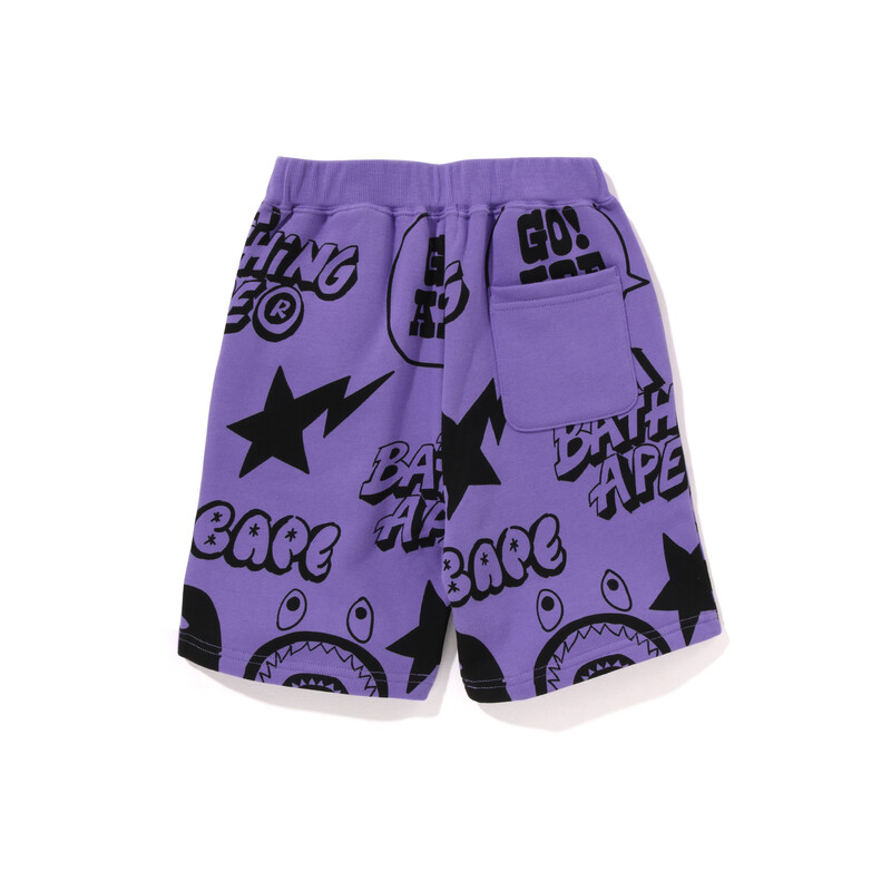 Дети Шорты A Bathing Ape, фиолетовый — фото 4